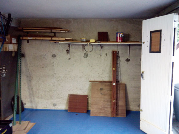 mur Ouest de l'atelier